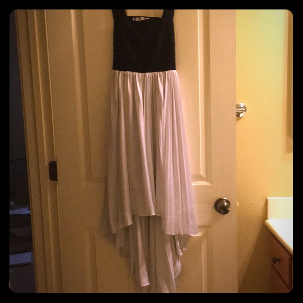 High low dress with somewhat open back